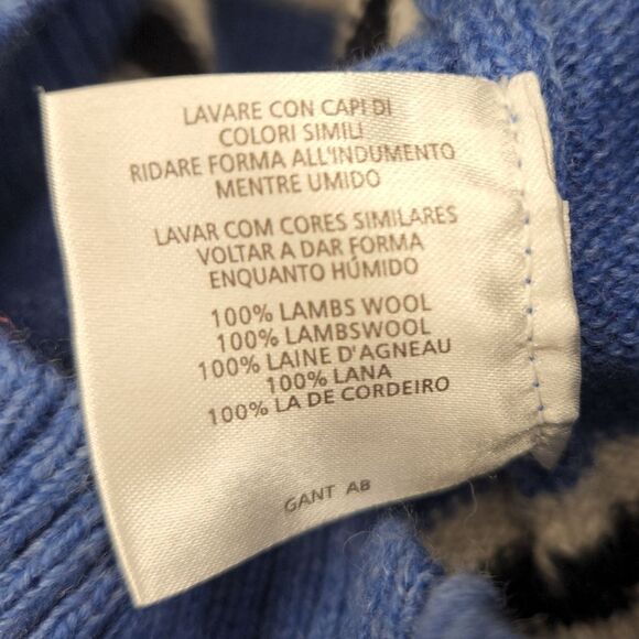 GANT Men's Stripe Polo Sweater - Picture 8 of 9